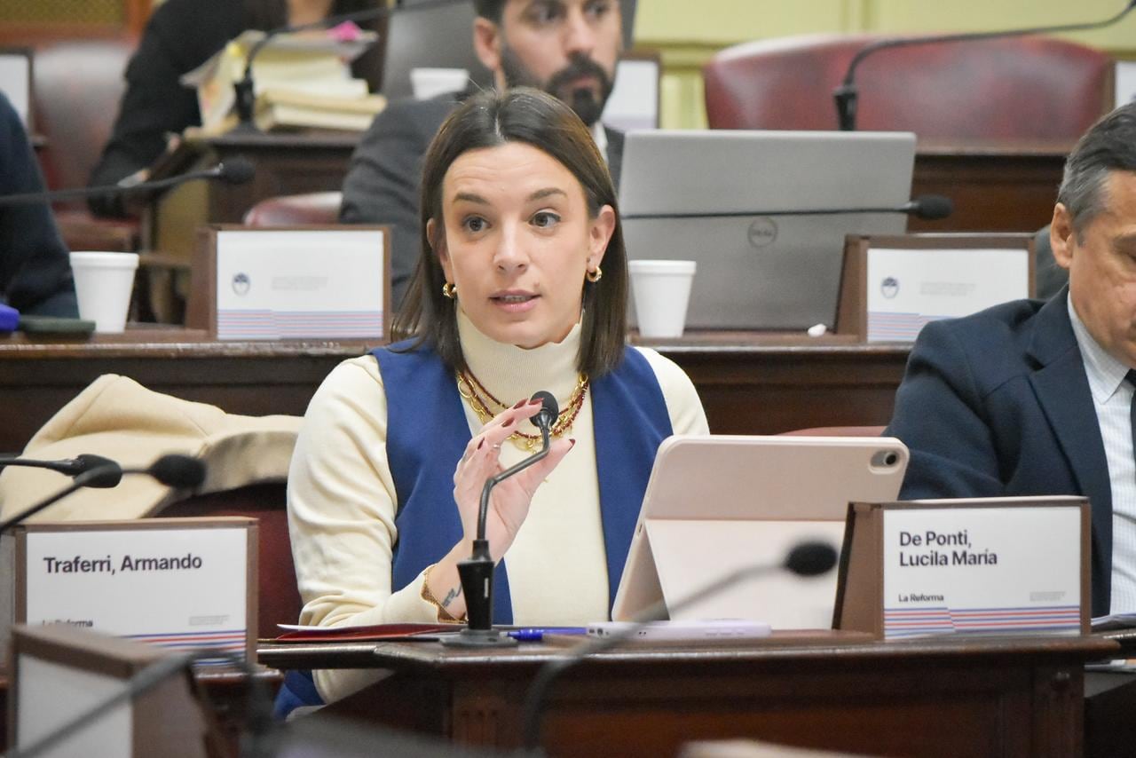 La convencional constituyente Lucila de Ponti.