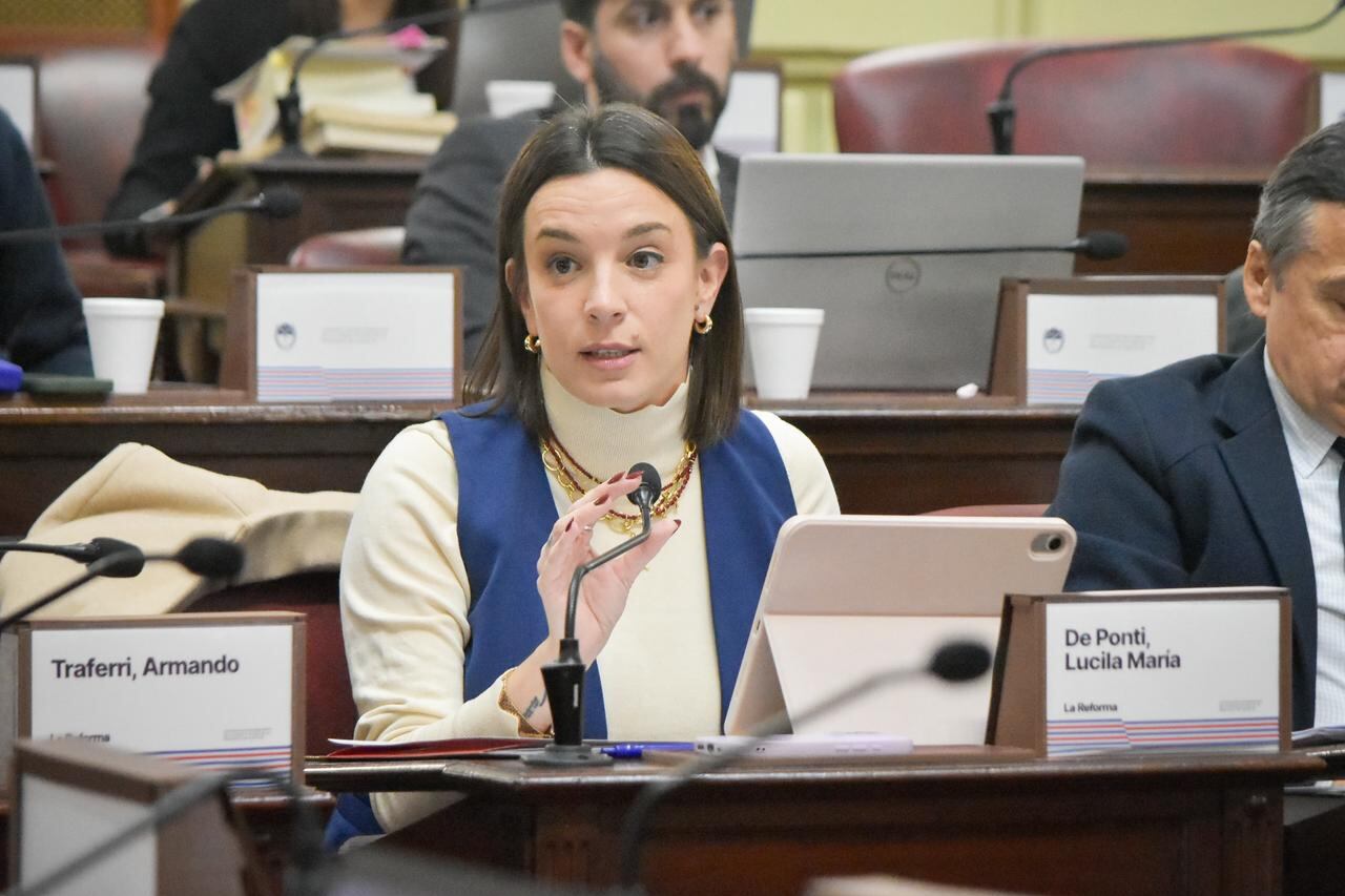 La convencional constituyente Lucila de Ponti.