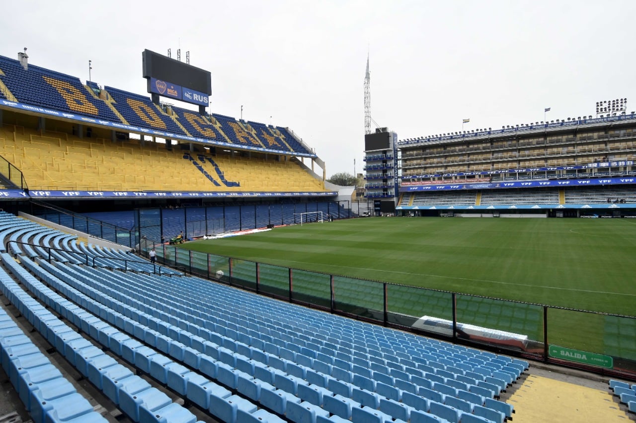 Una de las vistas de la cancha de Boca desde la primer bandeja.