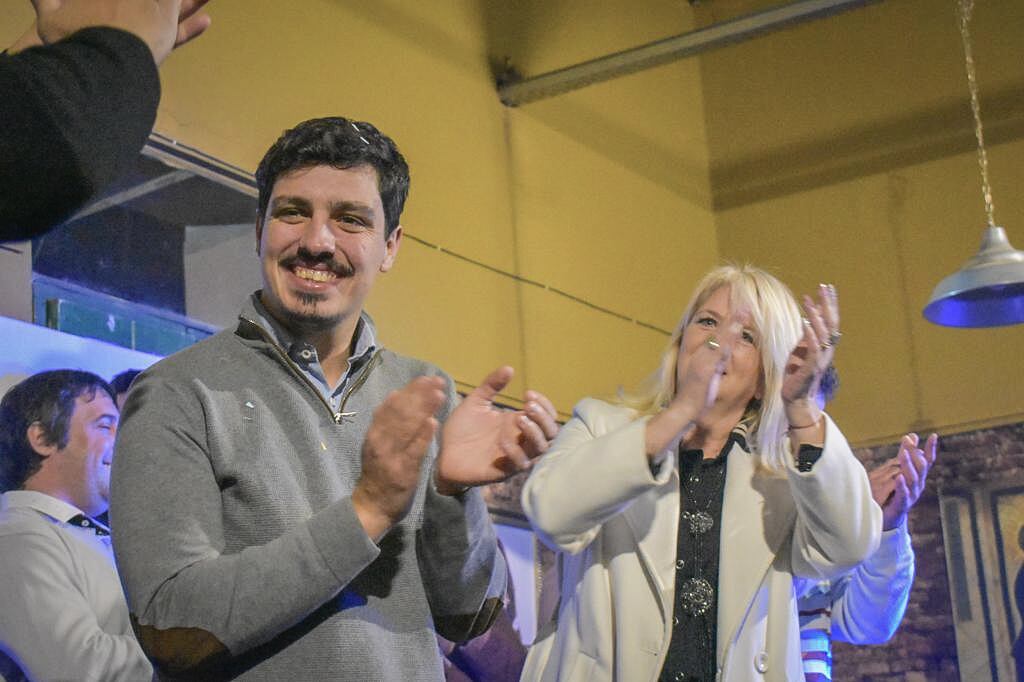 Tomás Bozzano en el lanzamiento de su candidatura