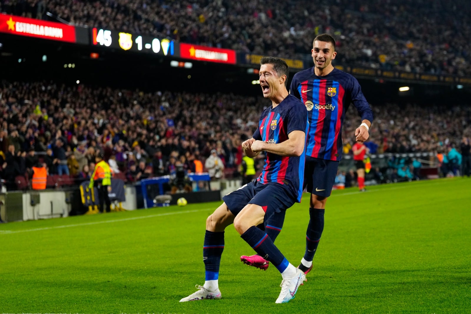 El polaco Lewandowski de festejo