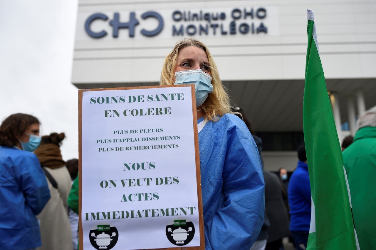 El sistema sanitario belga está al límite y se viven horas críticas. 