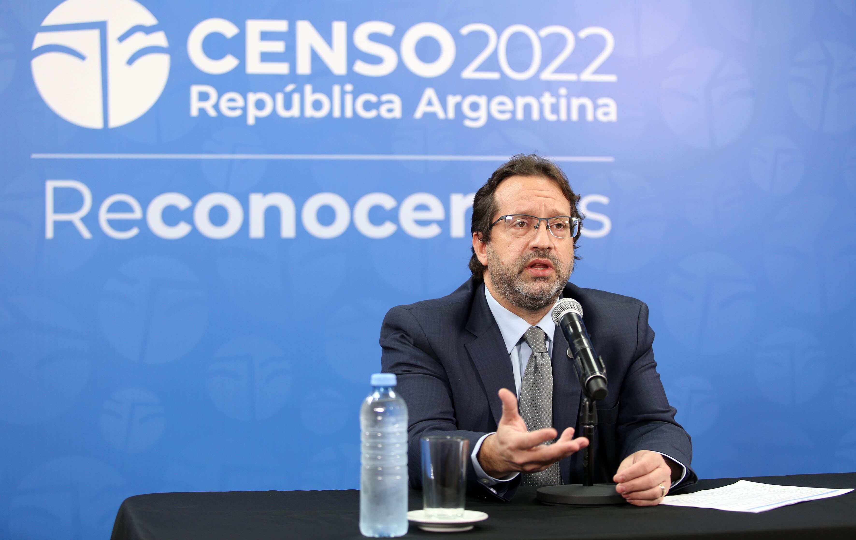 El director del INDEC, Marco Lavagna, brindó detalles del operativo del Censo 2022, Foto: NA.