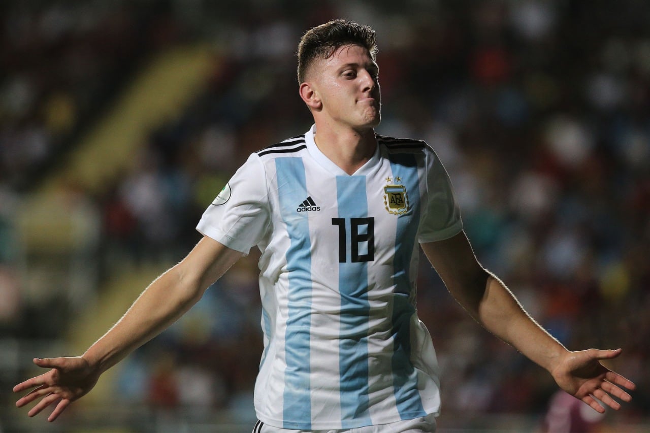 Gaich, más acostumbrado a festejar con la Selección que en sus clubes