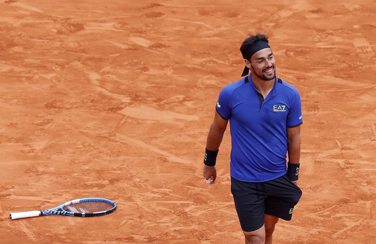 Fognini celebra en el Principado: batió a Nadal y jugará la final.
