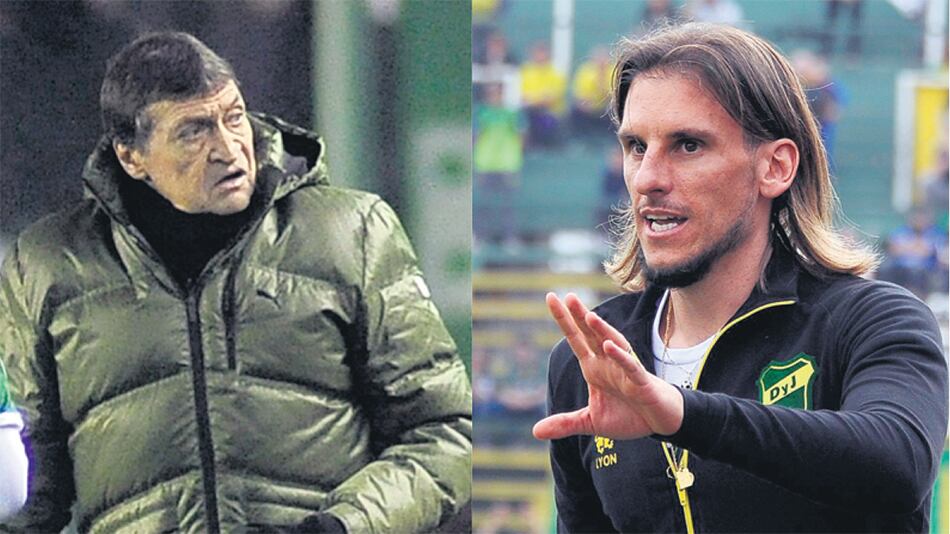 Técnicos enfrentados: Falcioni (Banfield) y Beccacece (Defensa).