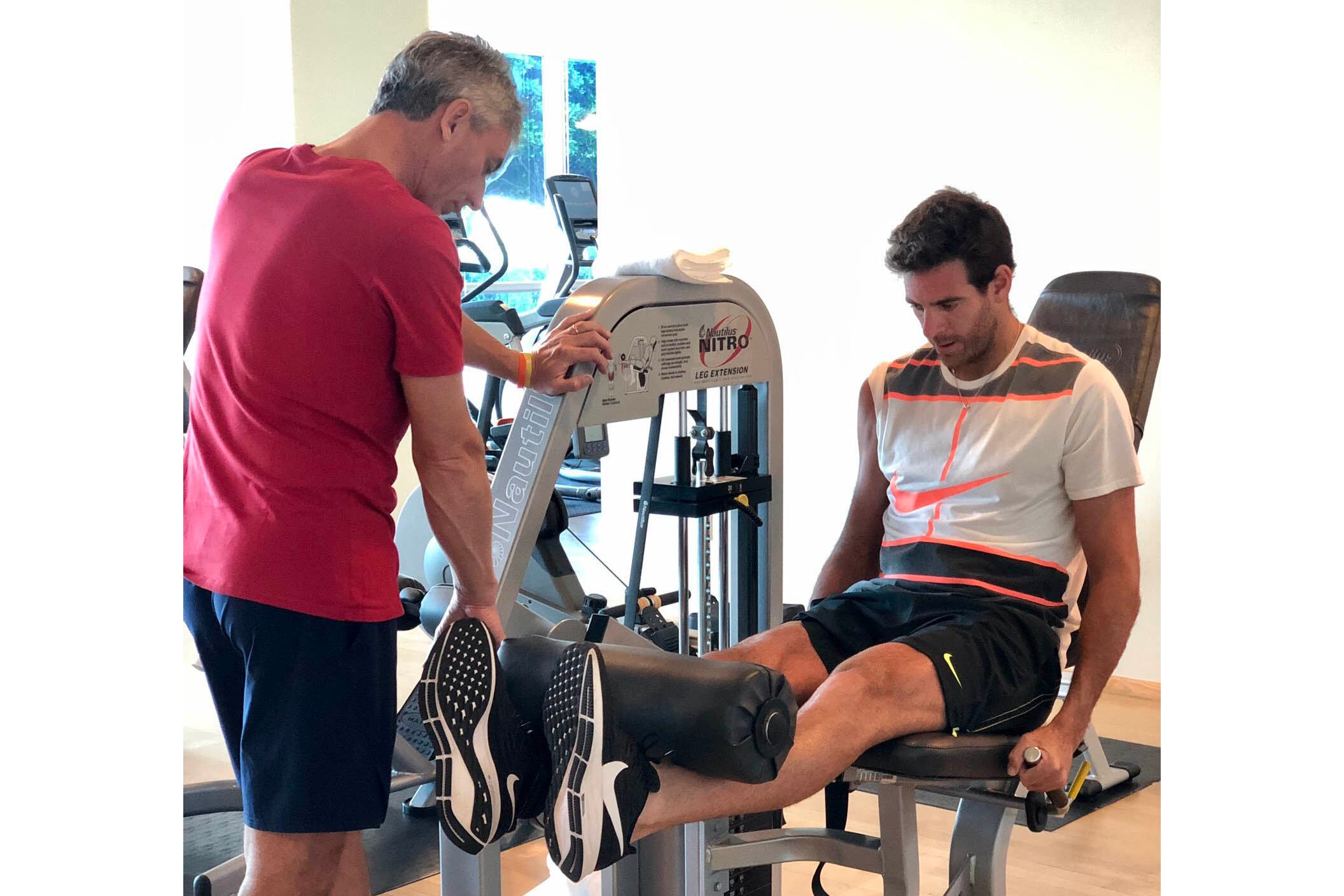 Del Potro se entrena para volver.
