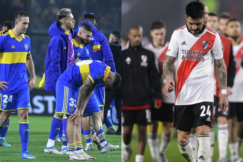 Boca y River lamentan su salida temprana de la Copa Libertadores.