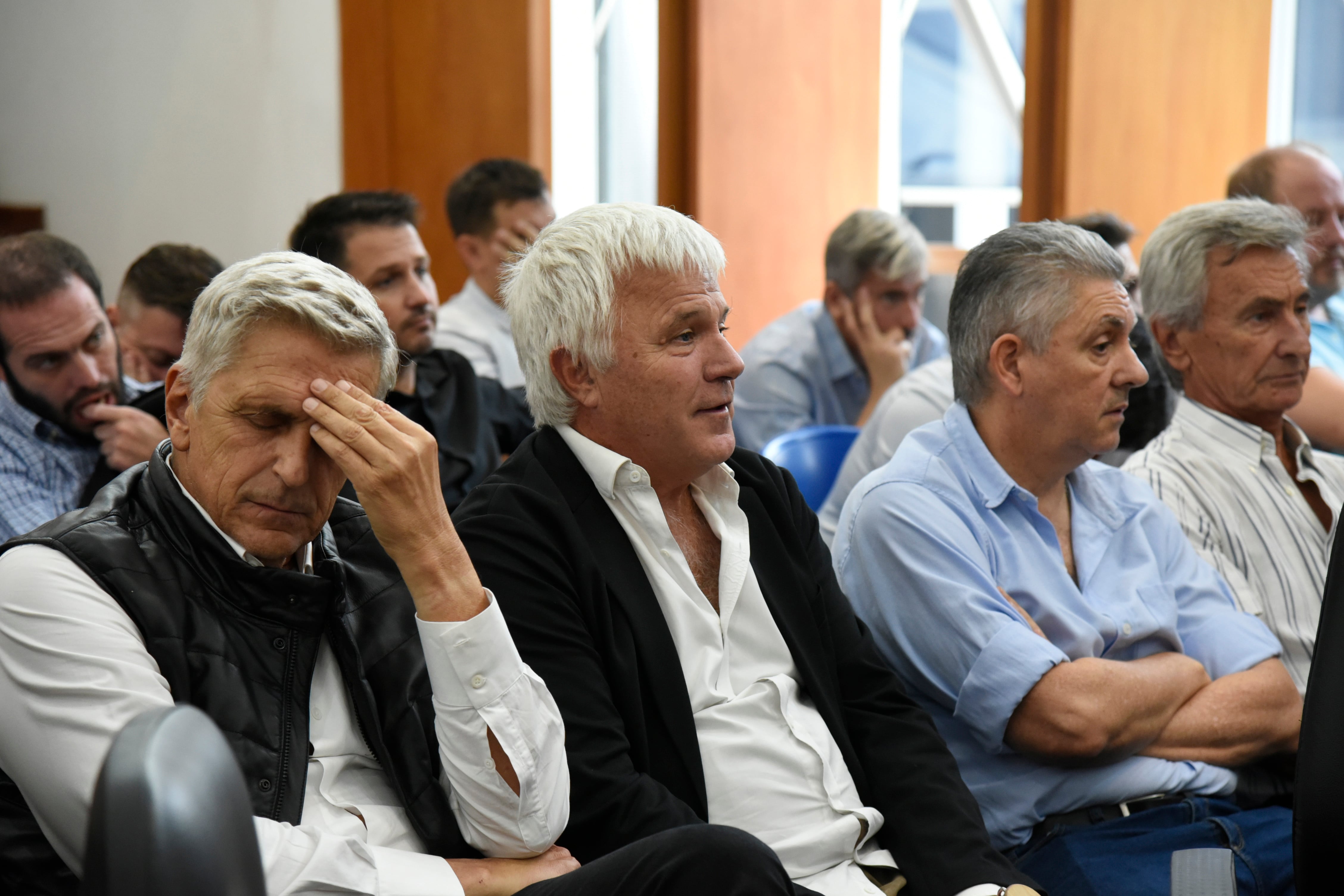 De izquierda a derecha,  Roberto Gazze y Daniel Buyatti, dos de los principales acusados. 