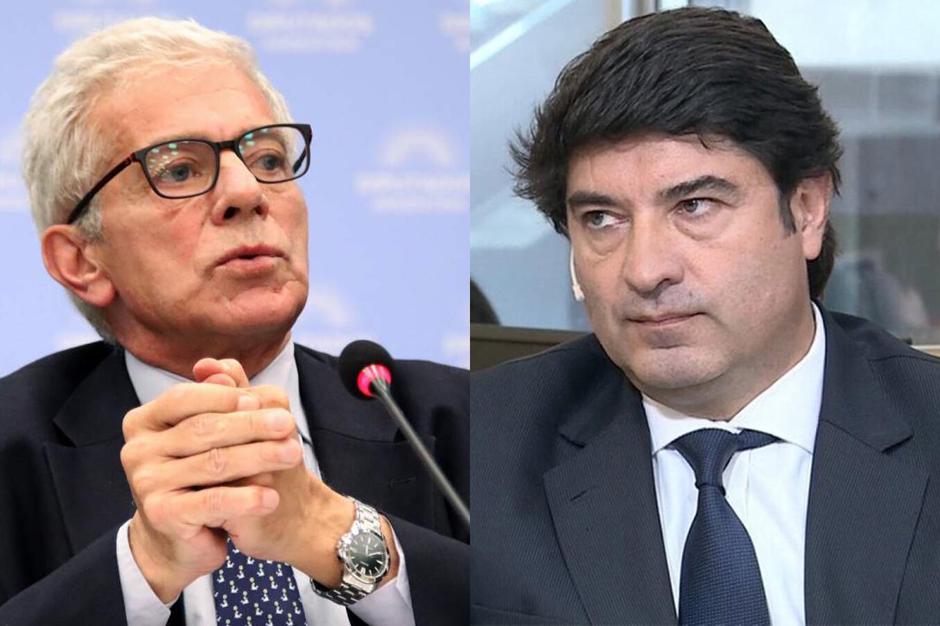 Mariano Cúneo Libarona y Alejandro Slokar, enfrentados.