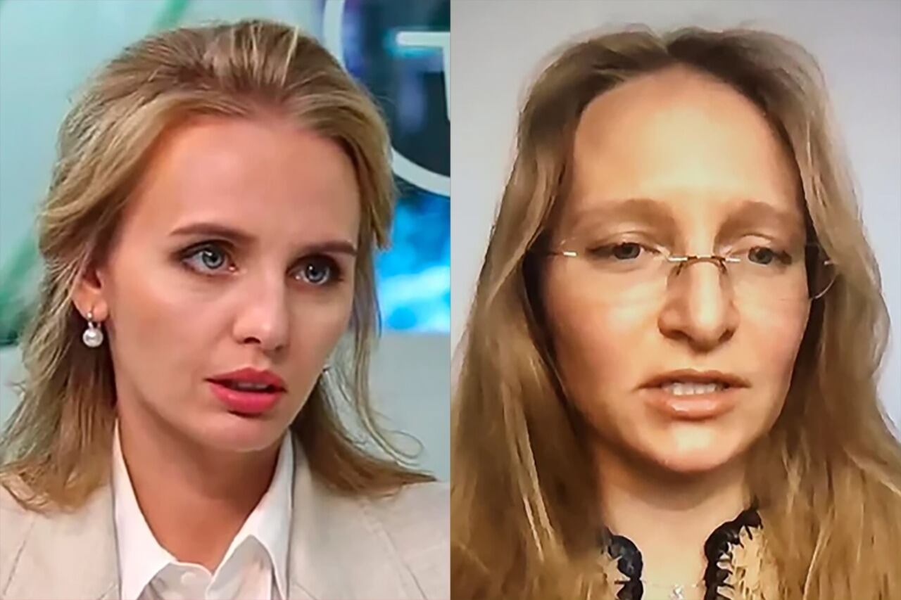 Matiya y Valentina, las ahora sancionadas hijas de Vladimir Putin.