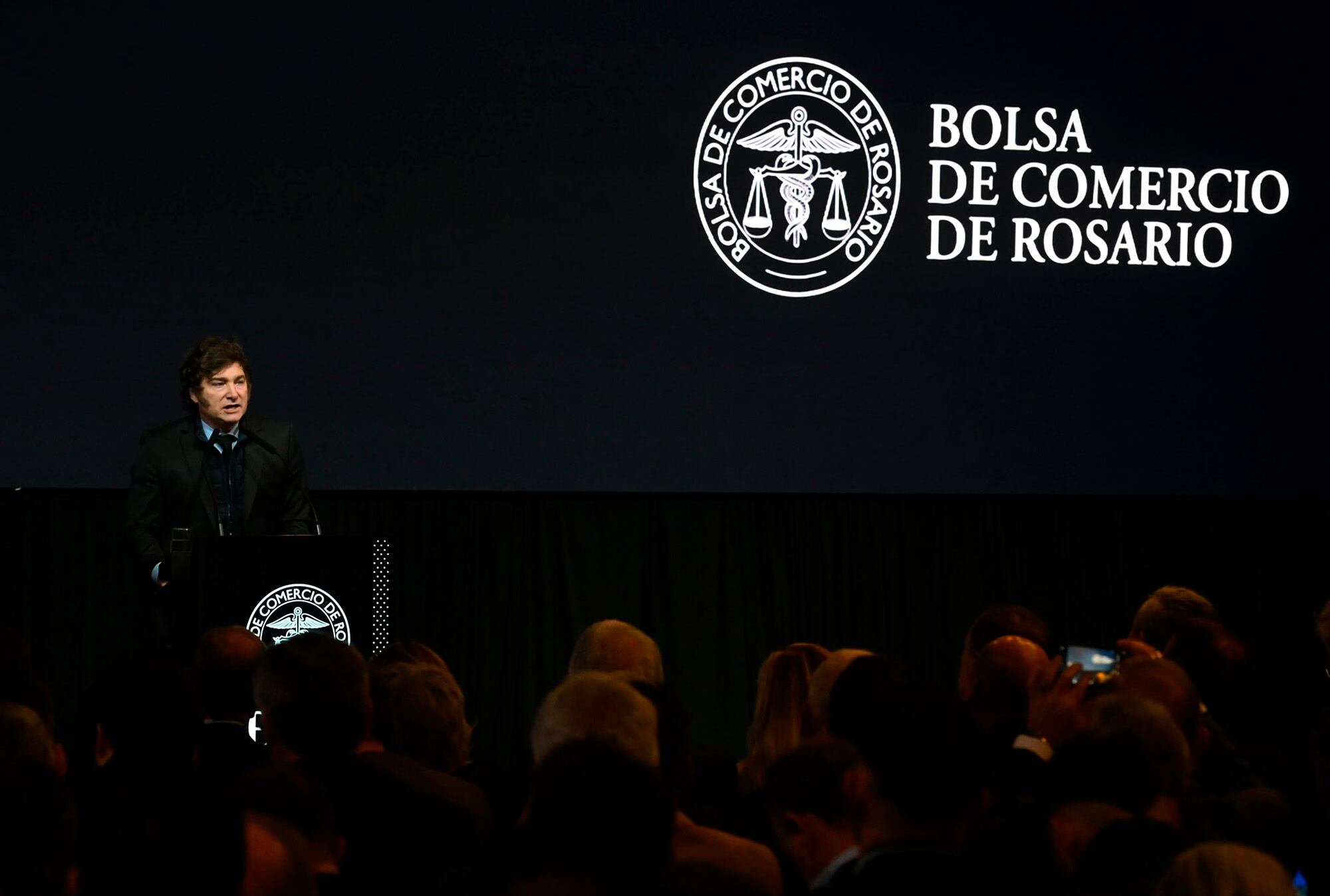 Milei ya estuvo el año pasado en el aniversario de  la BCR.