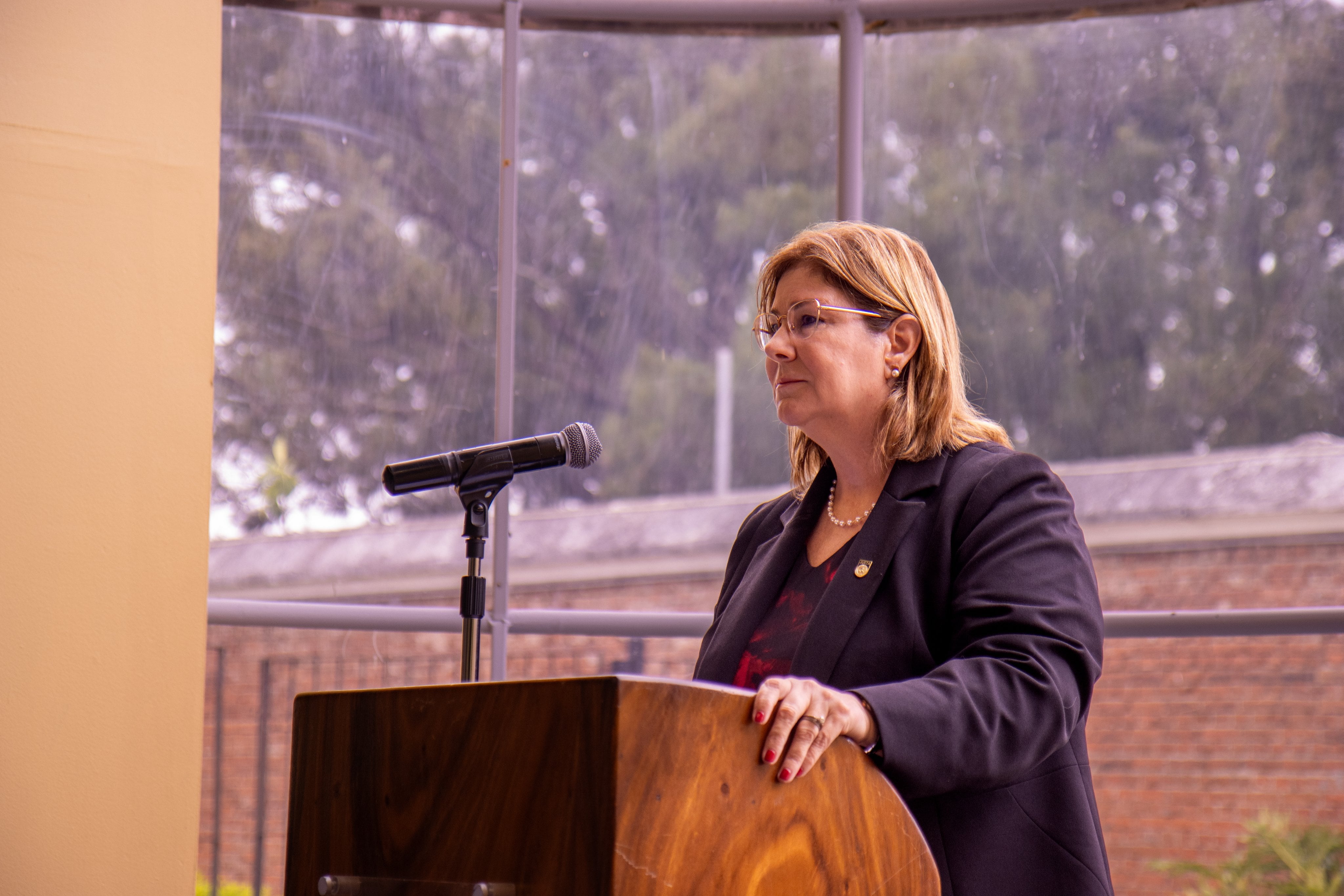 La presidenta de la Corte IDH, Nancy Hernández.