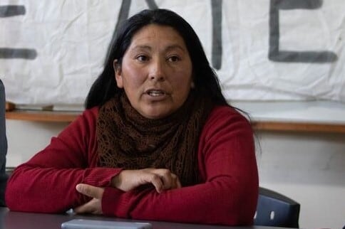 Mabel Gutiérrez, cacica de Laguna Blanca.