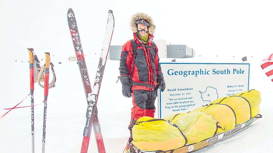 Colin O’Brady, un extriatleta profesional de 33 años que ya tiene varios records en su haber.