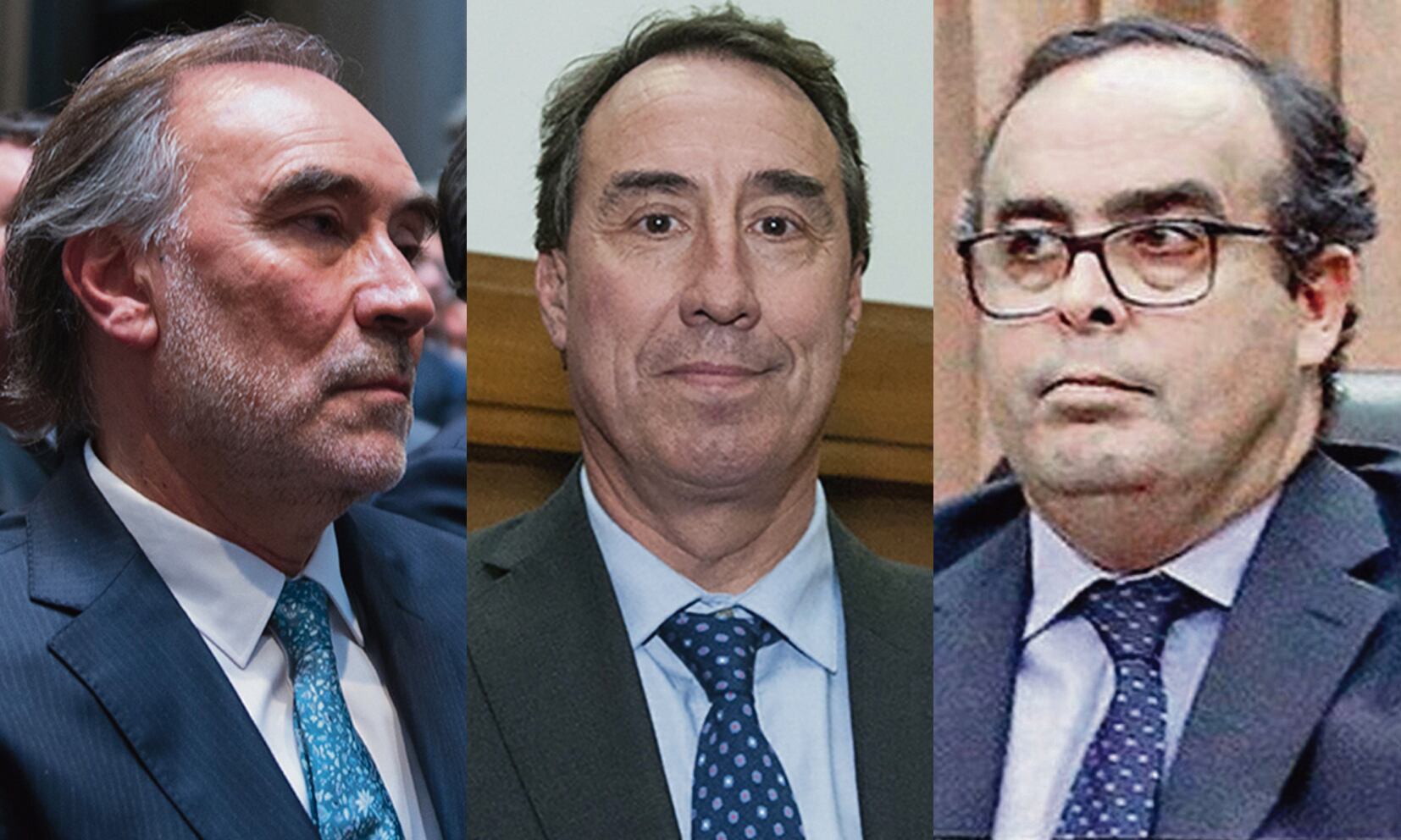 Los camaristas federales Leopoldo Bruglia, Mariano Llorens y Pablo Bertuzzi.