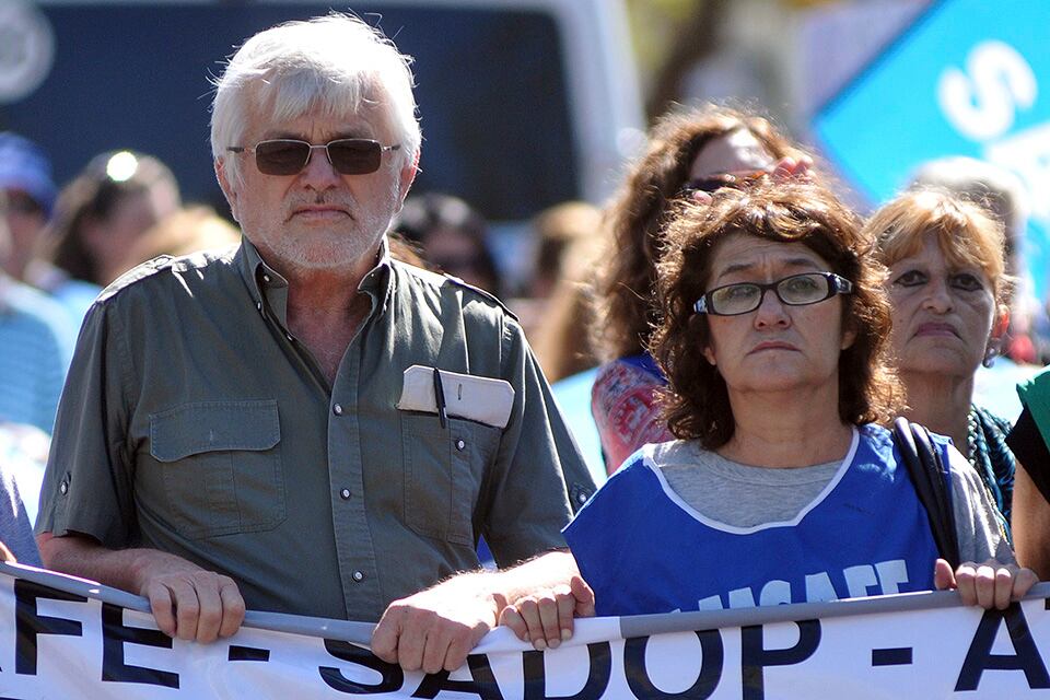 Jorge Hoffmann y Sonia Alesso, a la espera de la negociación paritaria.