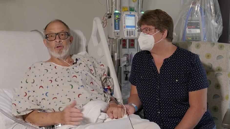 El hombre había sido considerado no apto para un trasplante de corazón humano por su avanzada enfermedad cardíaca. Imagen: Universidad de Maryland.