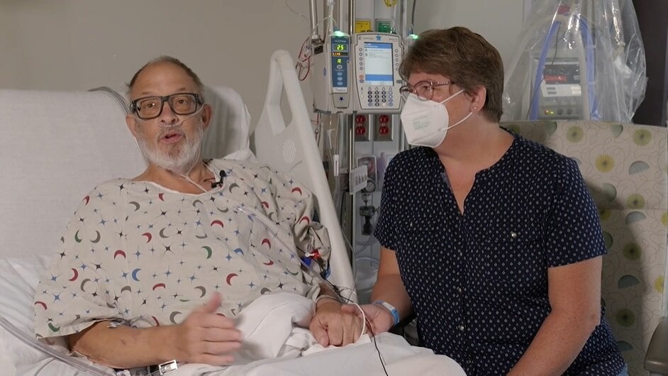 El hombre había sido considerado no apto para un trasplante de corazón humano por su avanzada enfermedad cardíaca. Imagen: Universidad de Maryland.