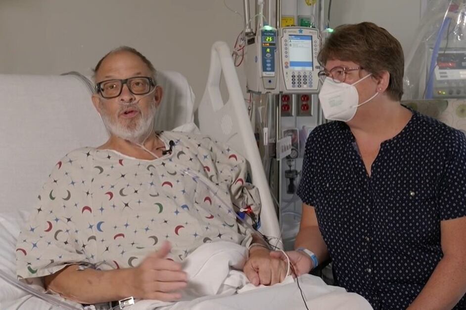 El hombre había sido considerado no apto para un trasplante de corazón humano por su avanzada enfermedad cardíaca. Imagen: Universidad de Maryland.
