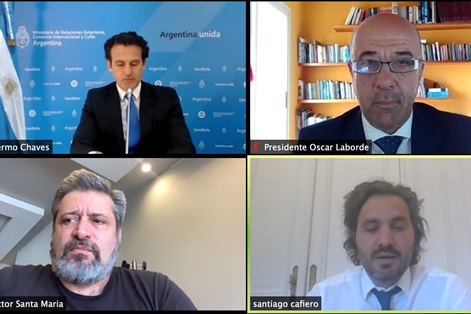 Guillermo Chaves, Oscar Laborde, Víctor Santa María y Santiago Cafiero, entre otros, participaron del encuentro.