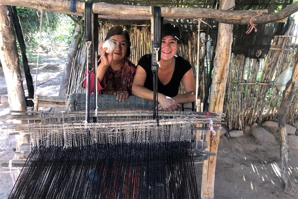 Doña Evelina y Mariel Bomczuk.