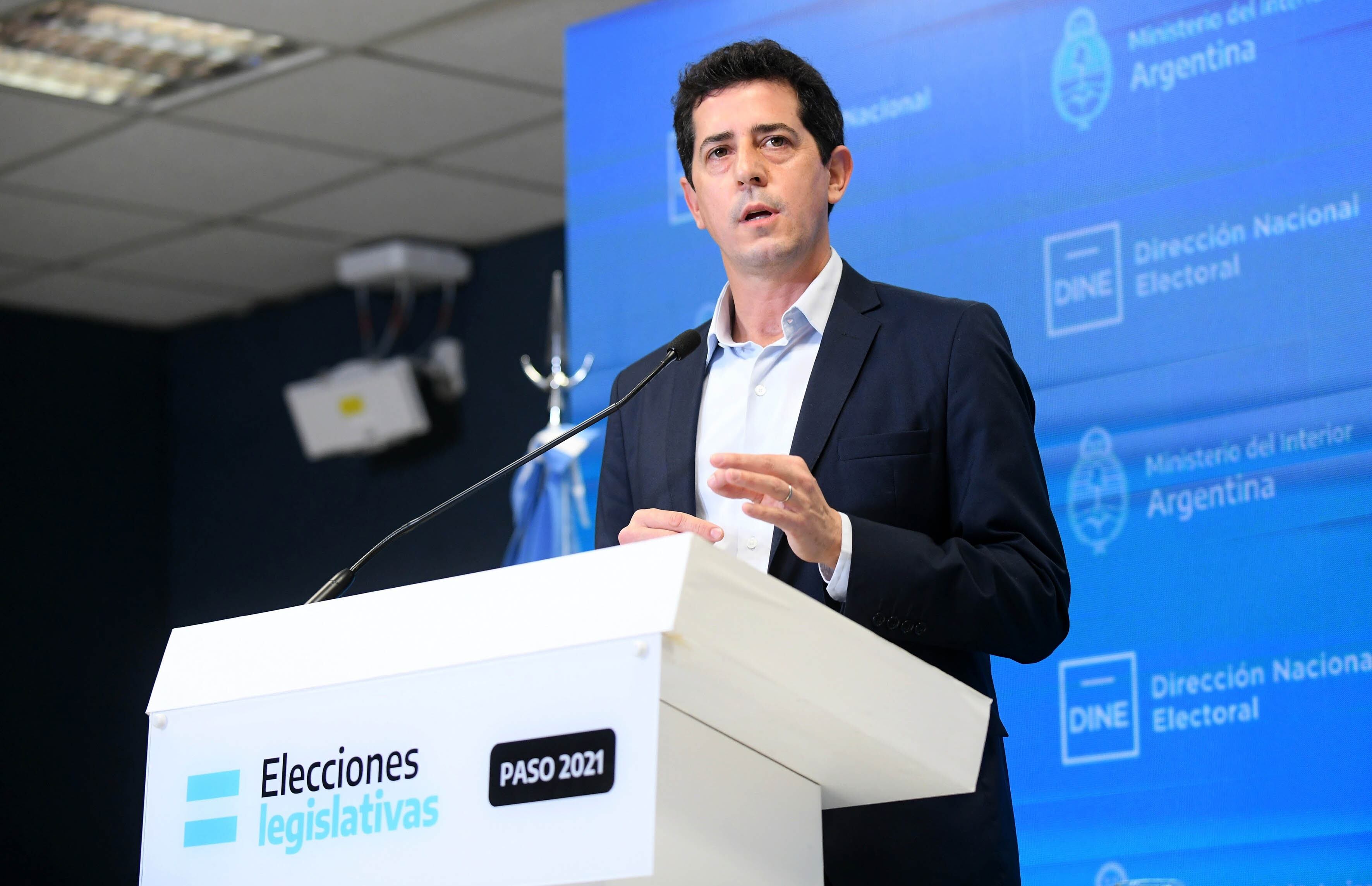 Ministro del Interior, Eduardo "Wado" de Pedro. Imagen: NA.