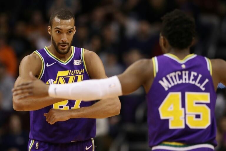 Gobert y Mitchell, el dúo dinámico de los Jazz.
