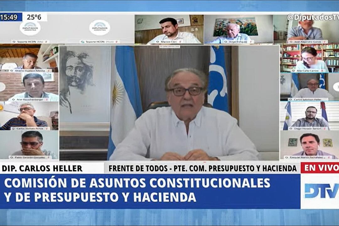 Carlos Heller, presidente de la Comisión de Presupuesto