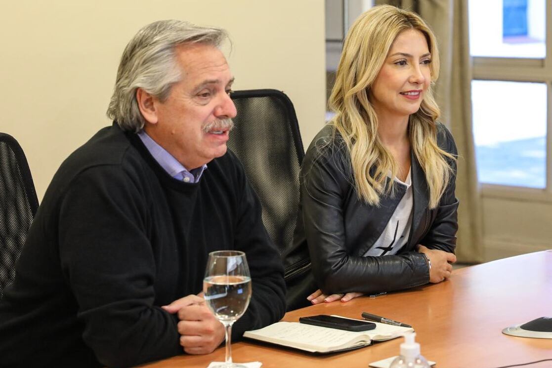 Alberto Fernández y Fabiola Yañez.