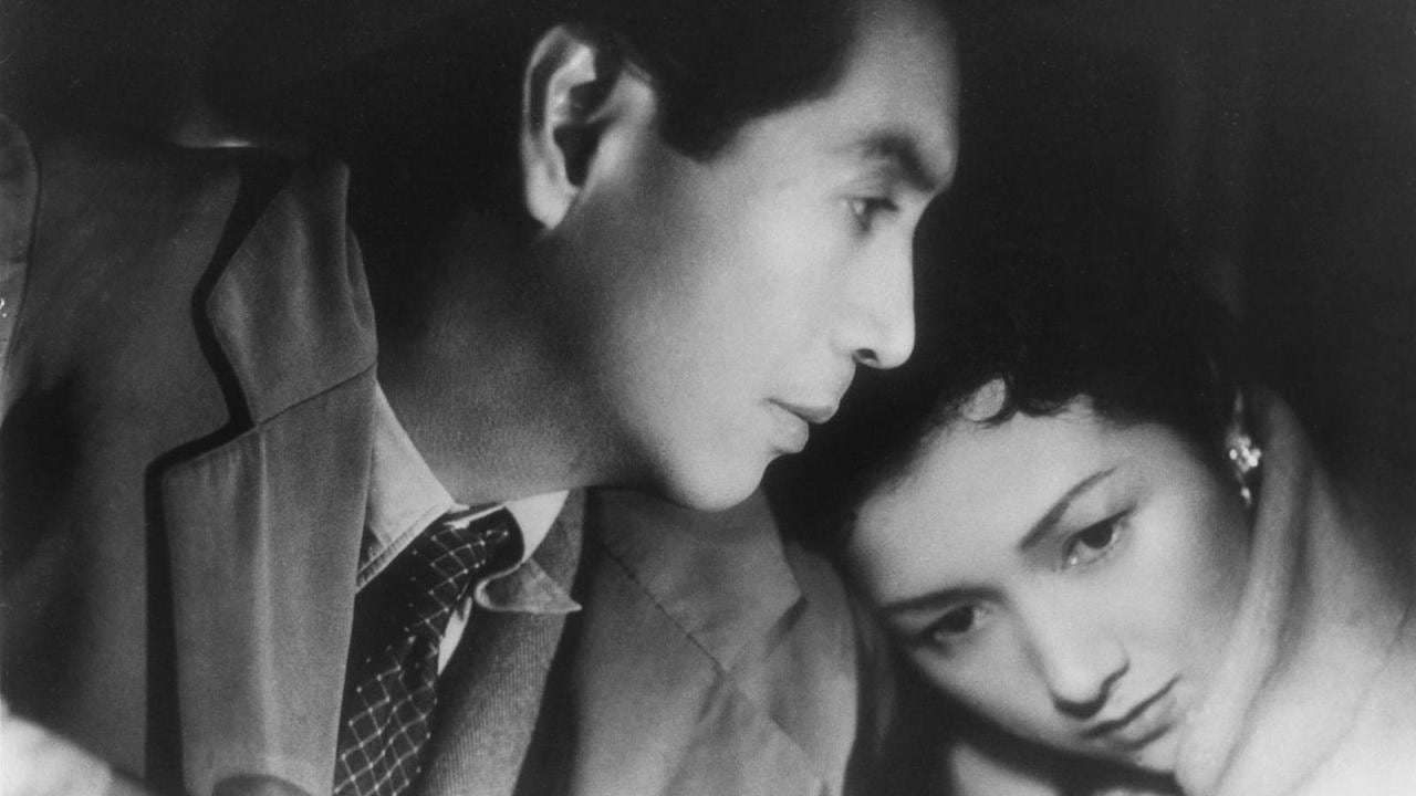 "Nubes flotantes" (1955), con Hideko Takamine y Masayuki Mori.