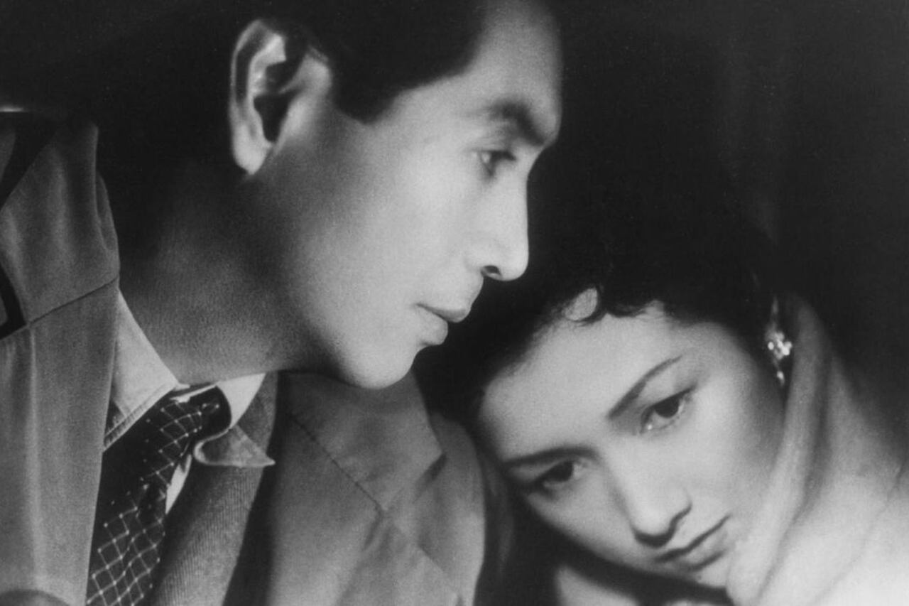 "Nubes flotantes" (1955), con Hideko Takamine y Masayuki Mori.