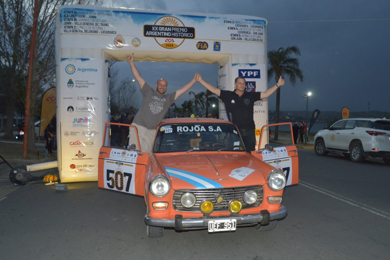 Vergagni y Sorrentino festejan su segundo título del GPH. 