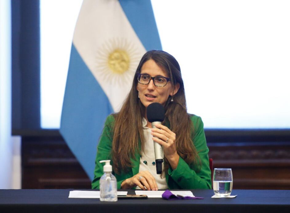 Elizabeth Gómez Alcorta, ministra de las Mujeres, Género y Diversidad. 