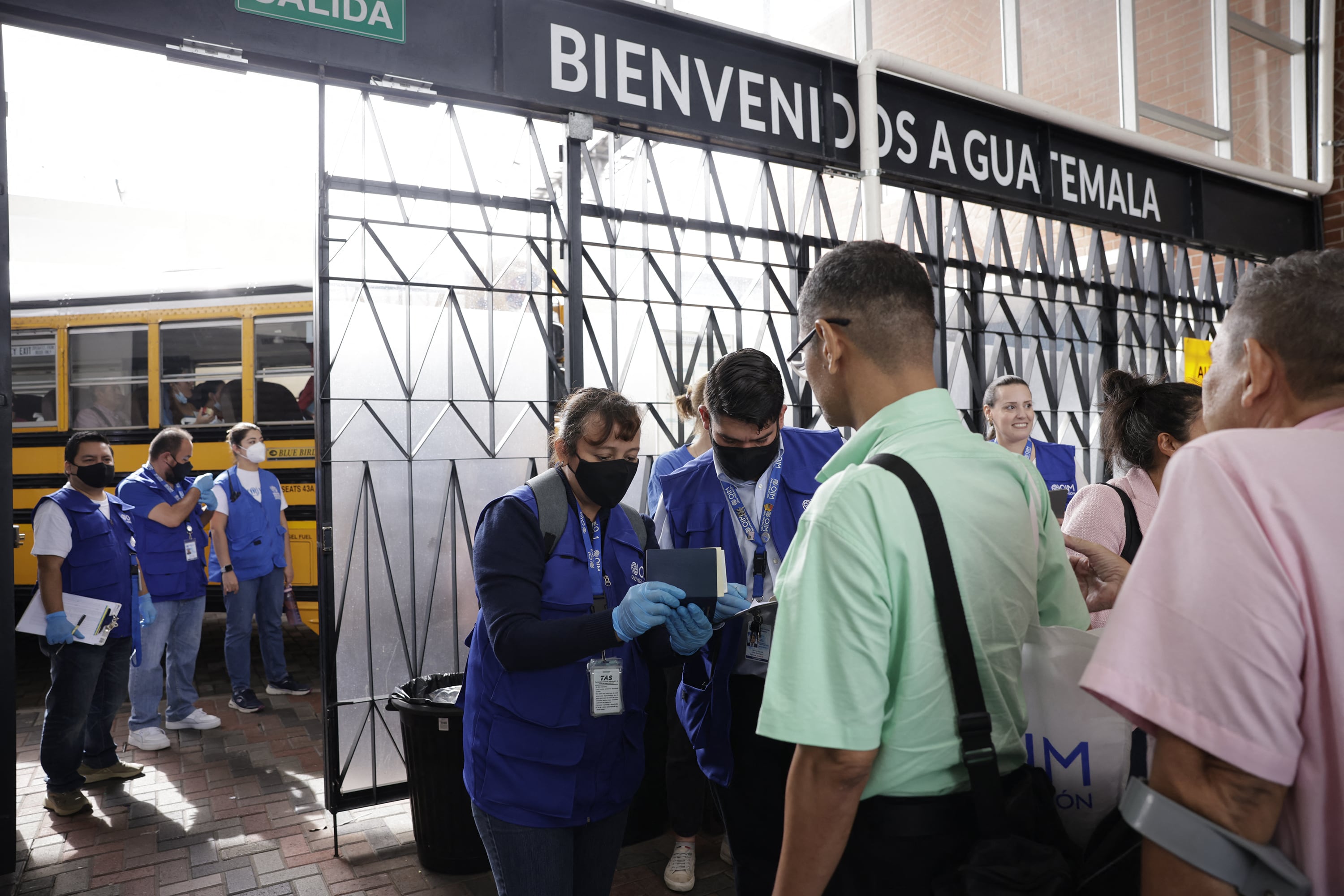 Los exprisioneros políticos nicaragüenses llegan a Guatemala.