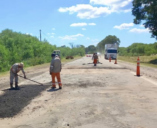 El gobierno nacional realizó bacheos en abril de 2024