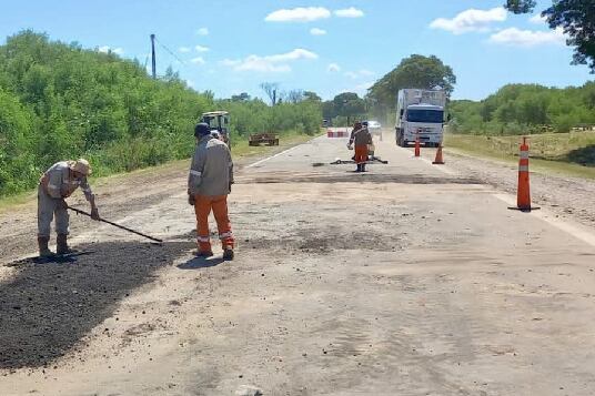 El gobierno nacional realizó bacheos en abril de 2024