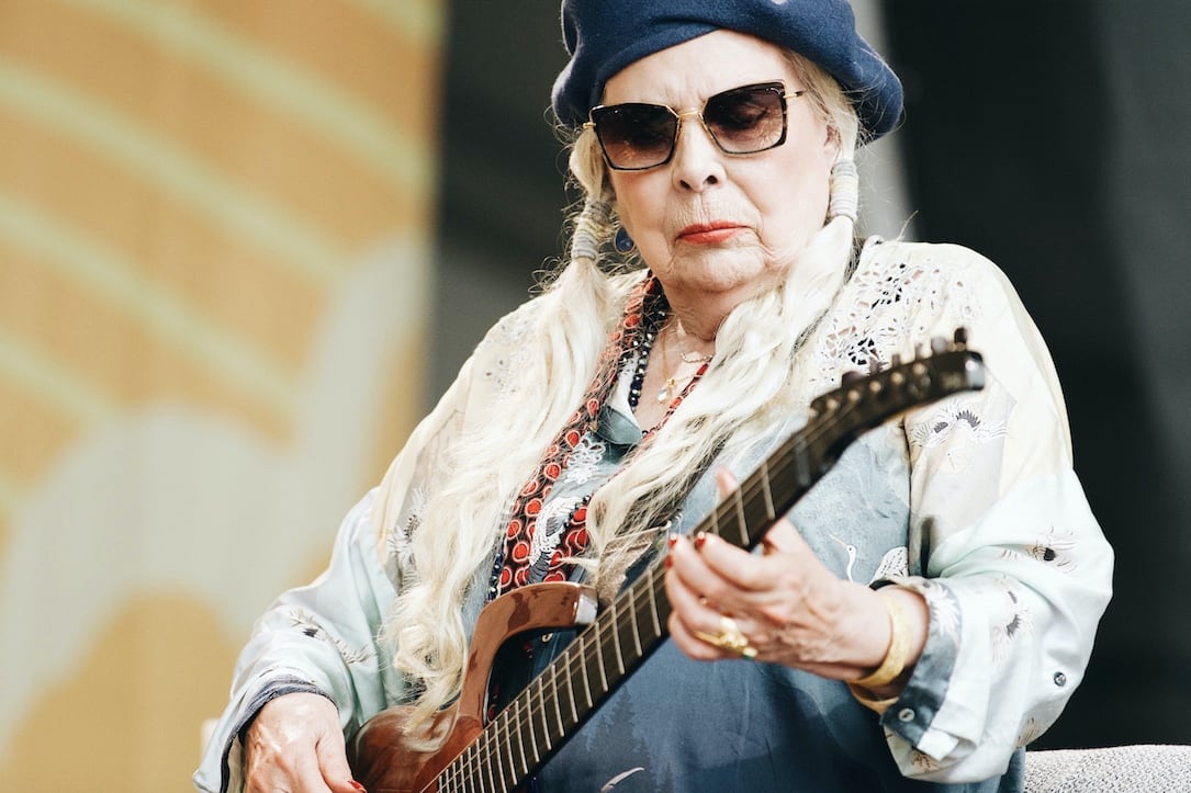 Joni Mitchell en Newport, en 2022