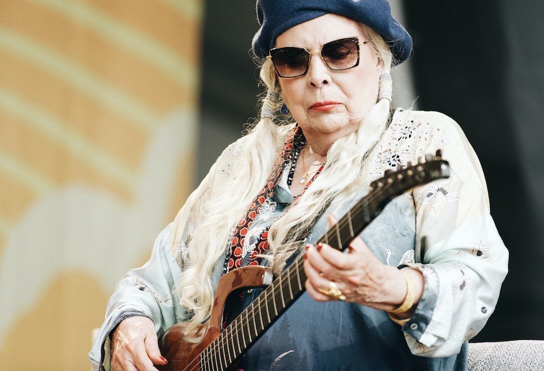 Joni Mitchell en Newport, en 2022