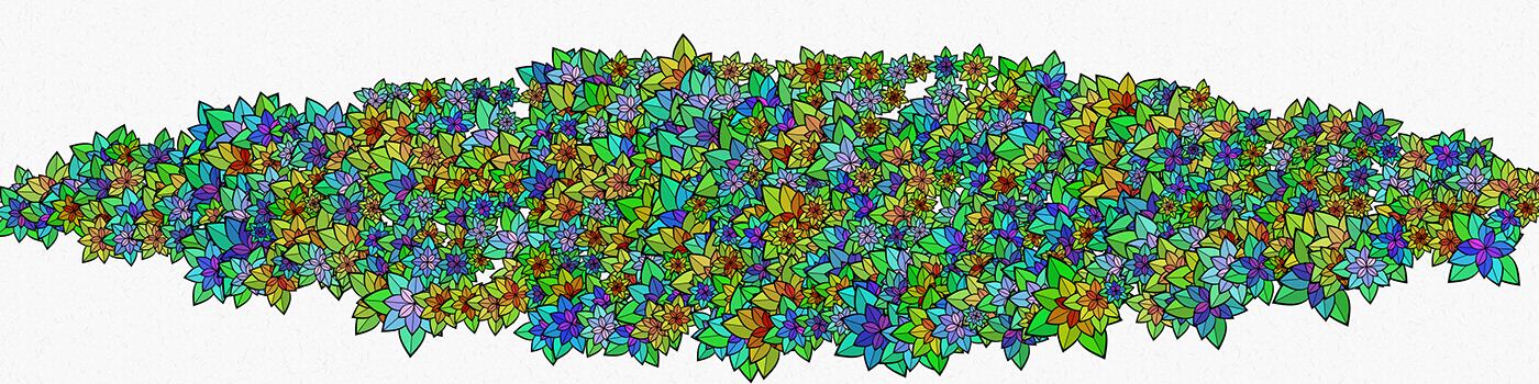 Los artistas de programación creativa componen escenas domando el caos con sus funciones, códigos y filtrados.