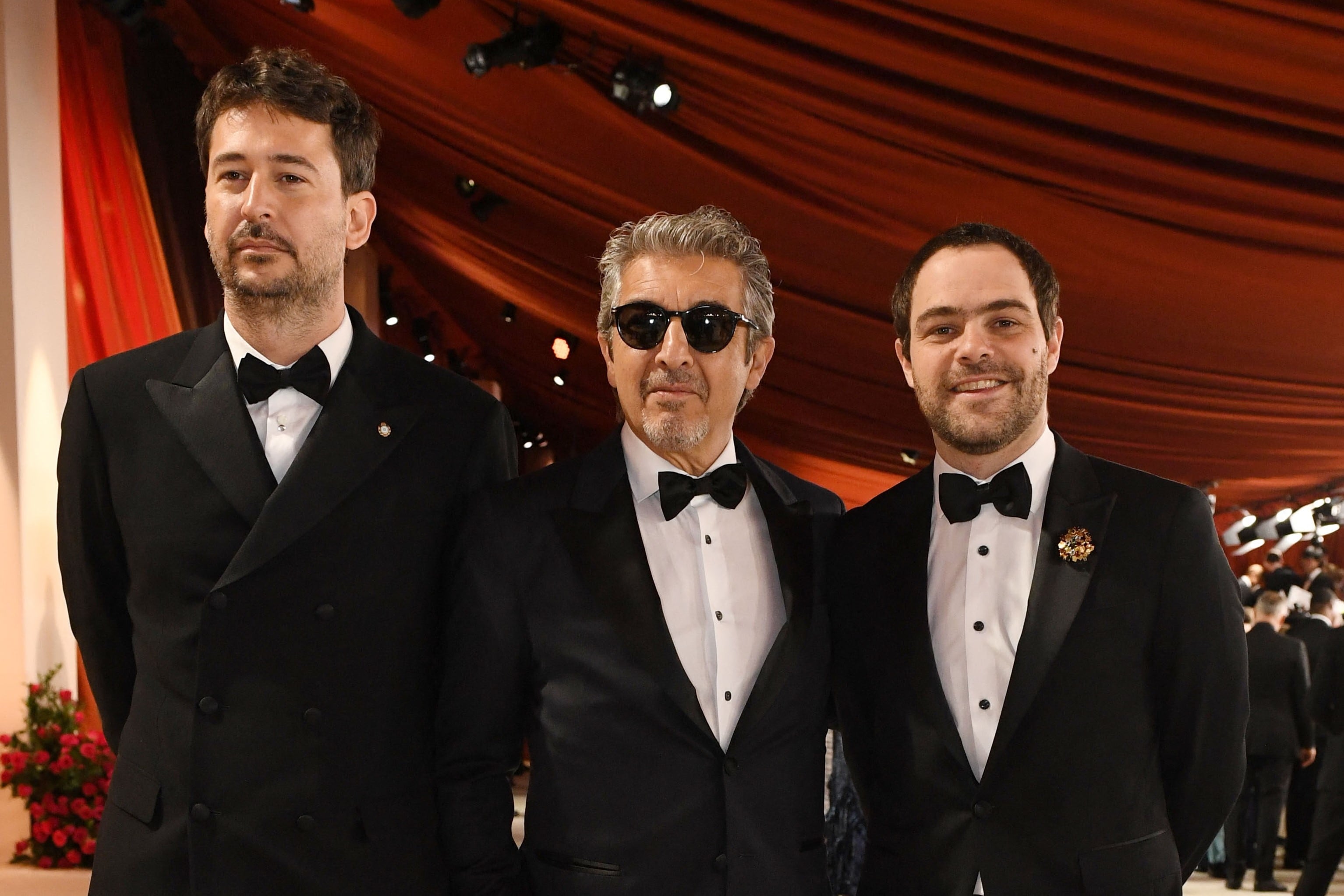 Santiago Mitre, Ricardo Darín y Peter Lanzani. Imagen: AFP.