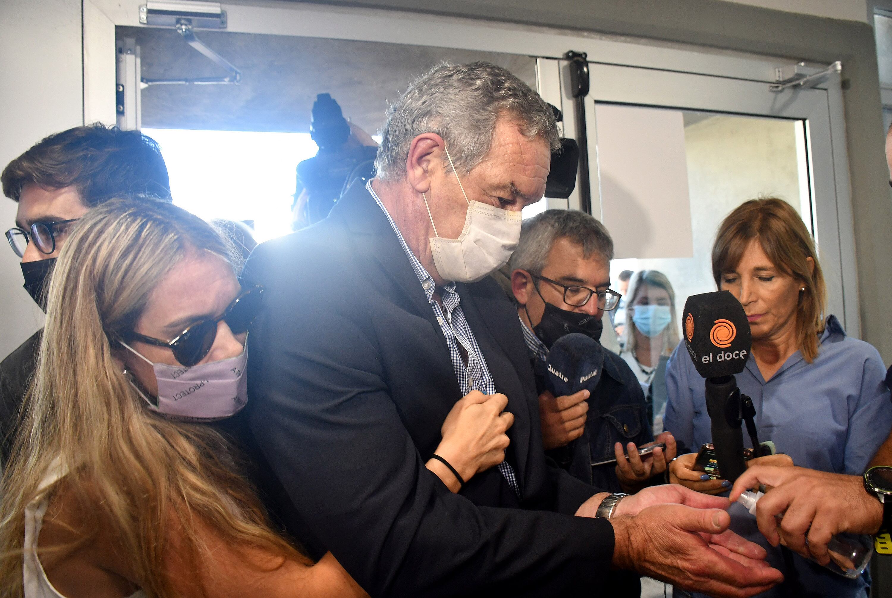 Marcelo Macarrón al ingresar a los tribunales de Río Cuarto.