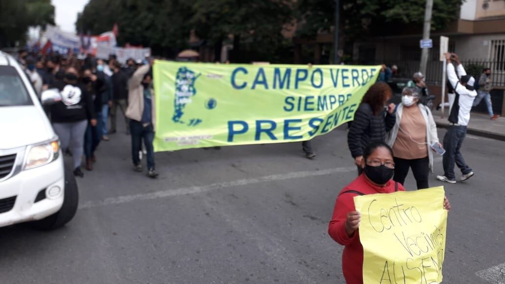 Marcha del jueves pidiendo la libertad de los detenidos en la represión