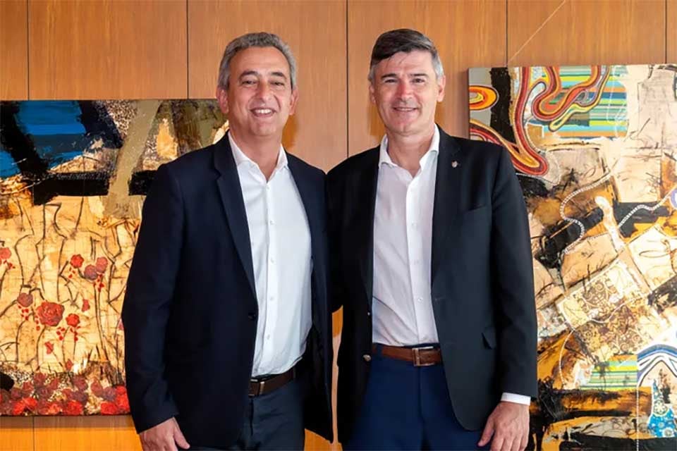 El intendente Pablo Javkin y su par de Córdoba Daniel Passerini.