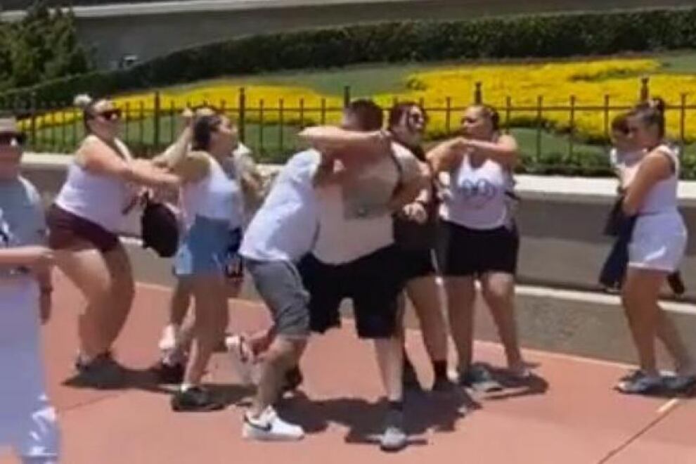 La fuerte pelea en pleno parque de Walt Disney World, en Estados Unidos.