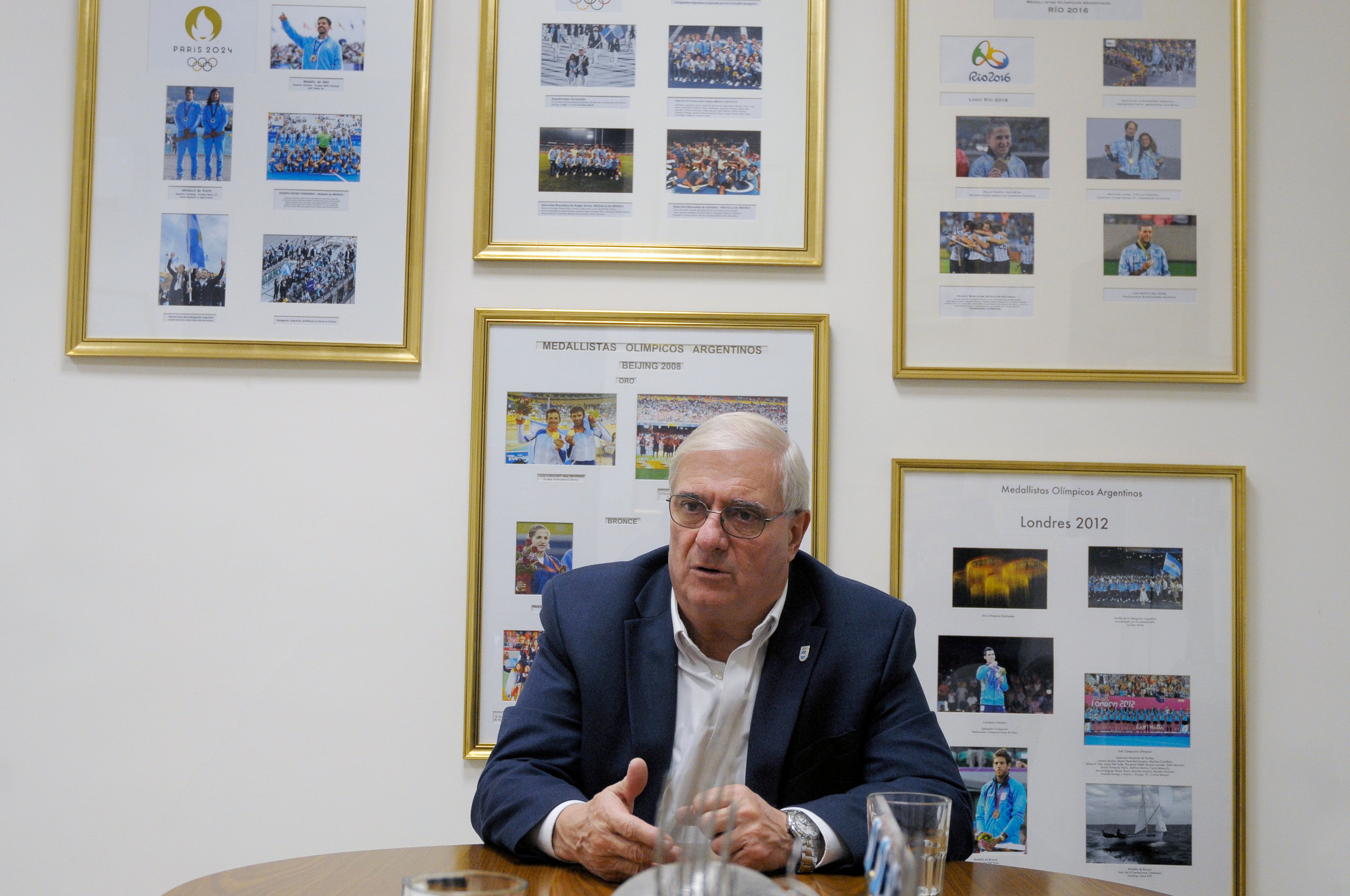 El presidente del Comité Olímpico Mario Moccia