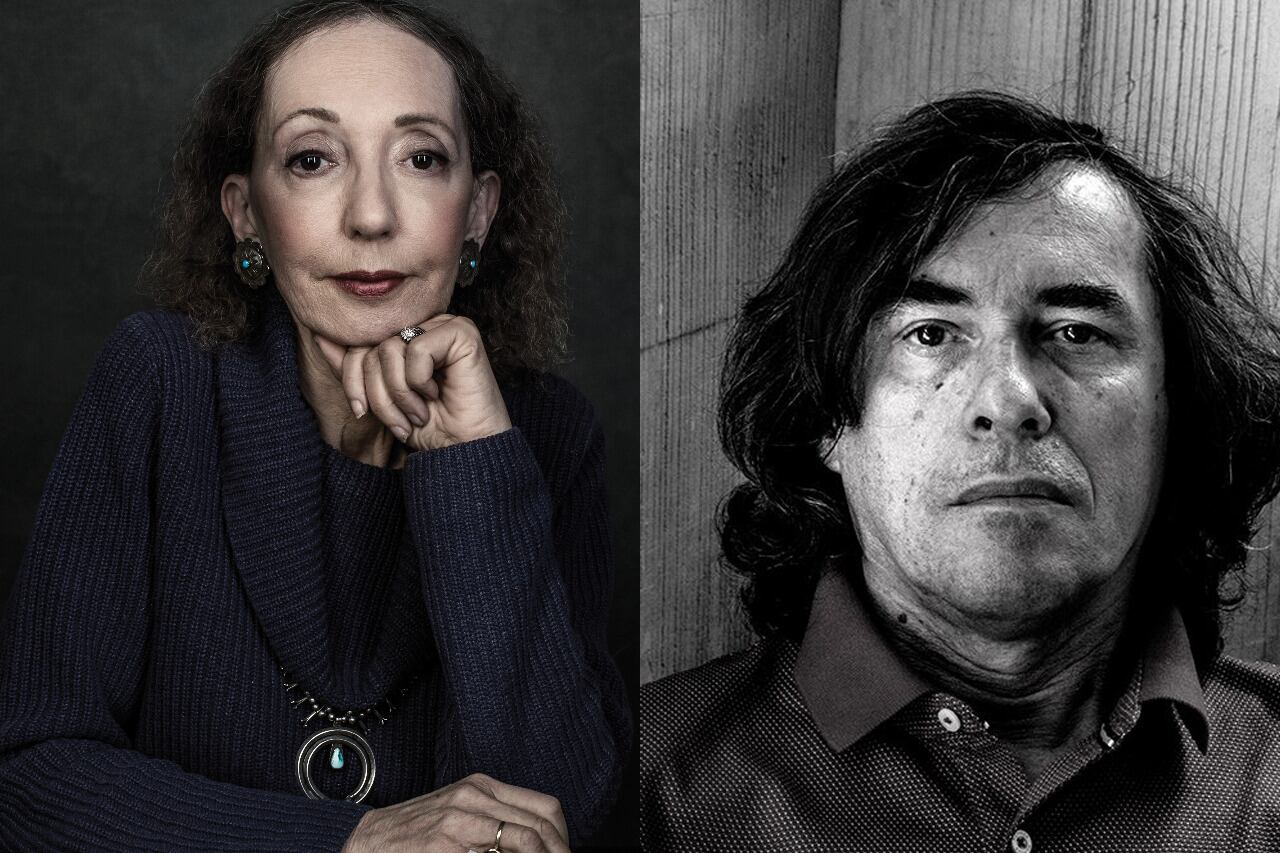Joyce Carol Oates y Mircea Cartarescu.