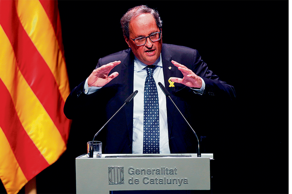 Torra abrió la mano al diálogo con Sánchez, pero no cederá en su reivindicación soberanista.