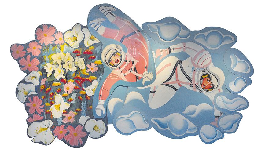 Delia Cancela y Pablo Mesejean, boleto para viajar, 1965