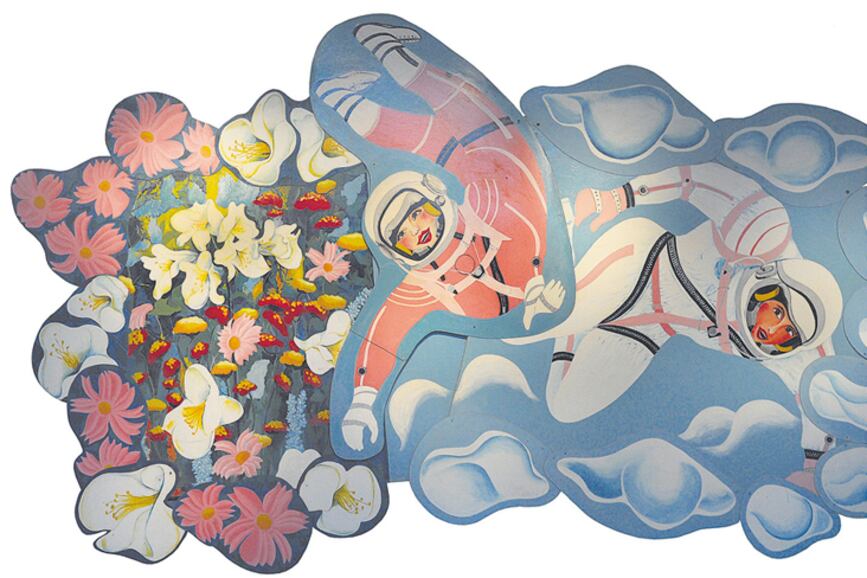 Delia Cancela y Pablo Mesejean, boleto para viajar, 1965